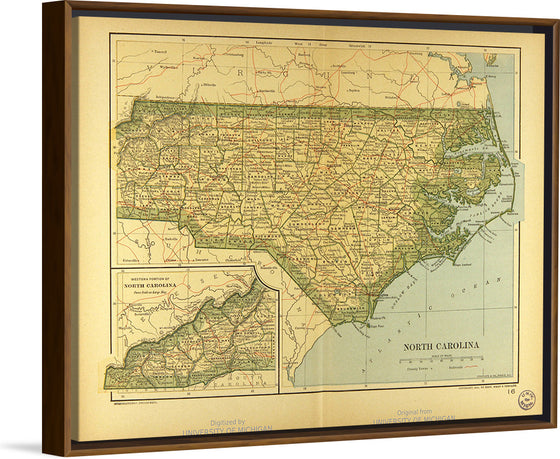 "Map of North Carolina", Dodd, Mead and Company