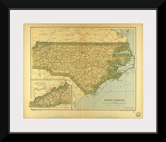 "Map of North Carolina", Dodd, Mead and Company