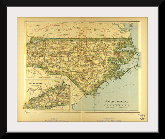 "Map of North Carolina", Dodd, Mead and Company