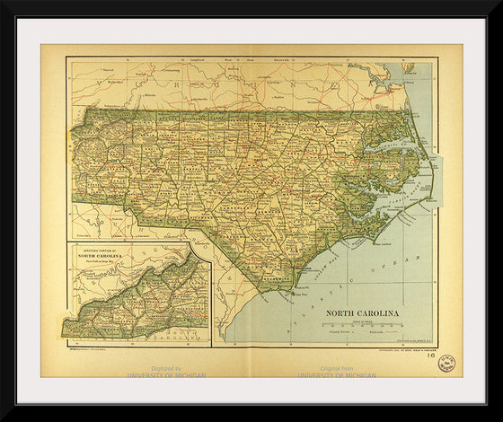 "Map of North Carolina", Dodd, Mead and Company