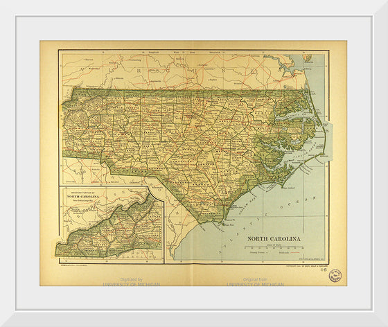 "Map of North Carolina", Dodd, Mead and Company