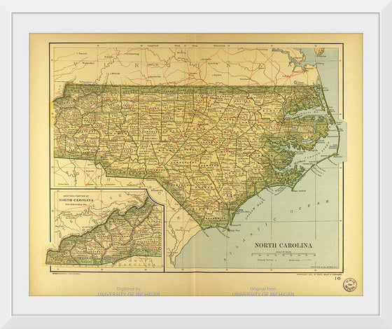 "Map of North Carolina", Dodd, Mead and Company