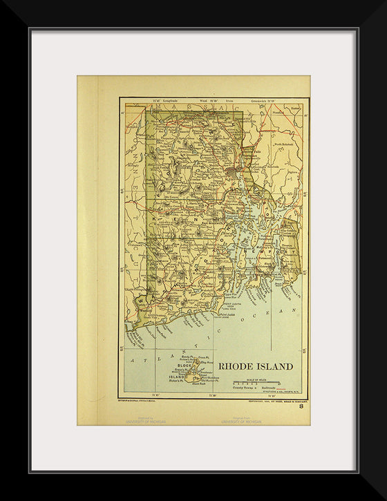 "Map of Rhode Island", Dodd, Mead and Company