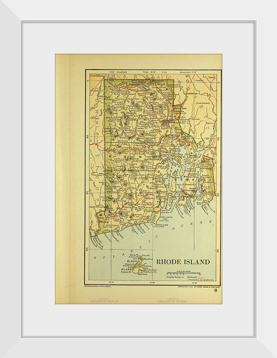 "Map of Rhode Island", Dodd, Mead and Company