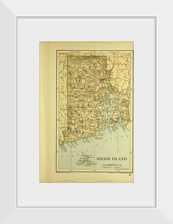 "Map of Rhode Island", Dodd, Mead and Company