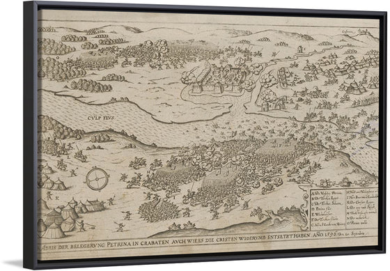 "Conquest of petrina in croatia in 1596"