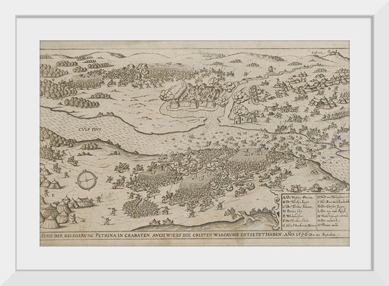 "Conquest of petrina in croatia in 1596"