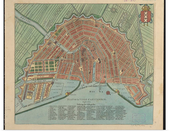 "Plan de la ville d'Amsterdam"