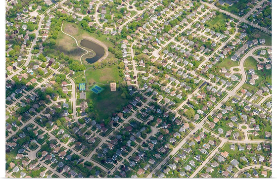 "Aerials of Chicago, Illinois suburbs from 10,000 feet May 6, 2017", Preston Keres