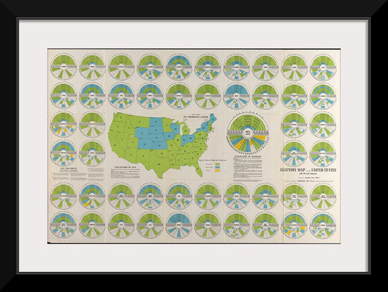 "Election Map of the United States with 49 Novel Diagrams"