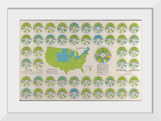 "Election Map of the United States with 49 Novel Diagrams"