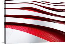  Immerse yourself in the rhythmic dance of bold red and pristine white waves, as they gracefully intertwine in this mesmerizing artwork. Every curve, every line, is a testament to the harmony of contrast and unity. As a print, it promises to be not just a visual spectacle but an experience—a journey of the senses that transforms any space into a haven of modern elegance and artistic flair. 