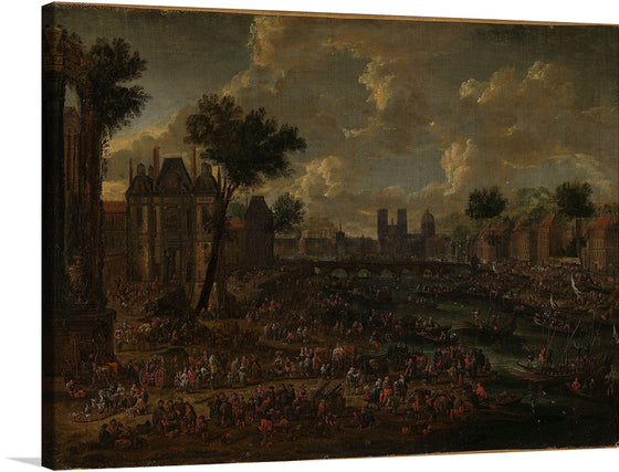 “Ukjent kunstner, flamsk - Popular Festival in Paris” is a painting of a lively festival in Paris, created by an unknown Flemish artist around 1600.&nbsp;The painting is currently housed in the National Museum of Art, Architecture, and Design in Norway. 