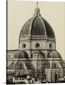  Immerse yourself in the grandeur of Renaissance architecture with this exquisite print of the iconic dome of Florence Cathedral. Each intricate detail, from the ornate façade to the majestic curves that ascend towards the sky, is captured with stunning clarity. This artwork not only brings a piece of Italian history into your space but also adds an element of timeless elegance.