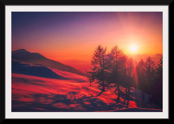 "Snowy Red Mountains"