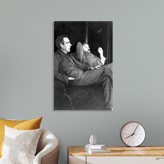 "Albert Einstein and Niels Bohr"