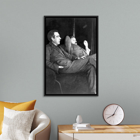 "Albert Einstein and Niels Bohr"