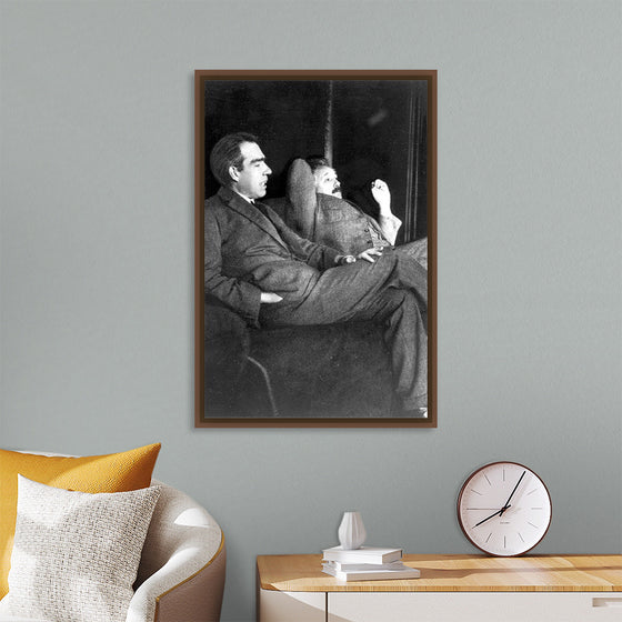 "Albert Einstein and Niels Bohr"