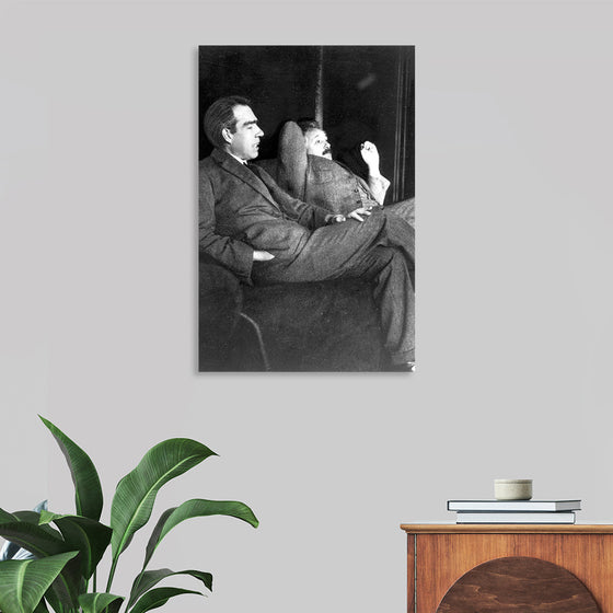"Albert Einstein and Niels Bohr"
