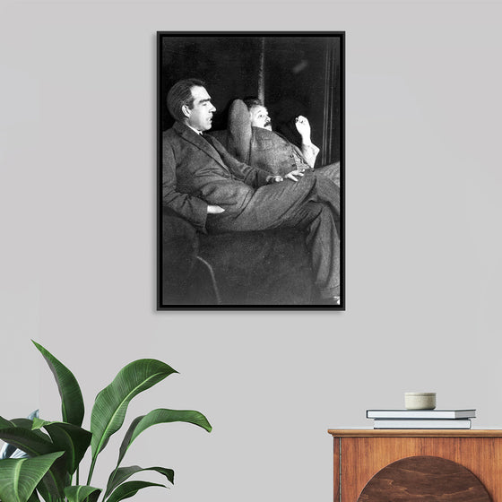 "Albert Einstein and Niels Bohr"