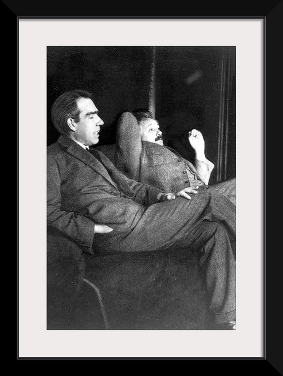 "Albert Einstein and Niels Bohr"