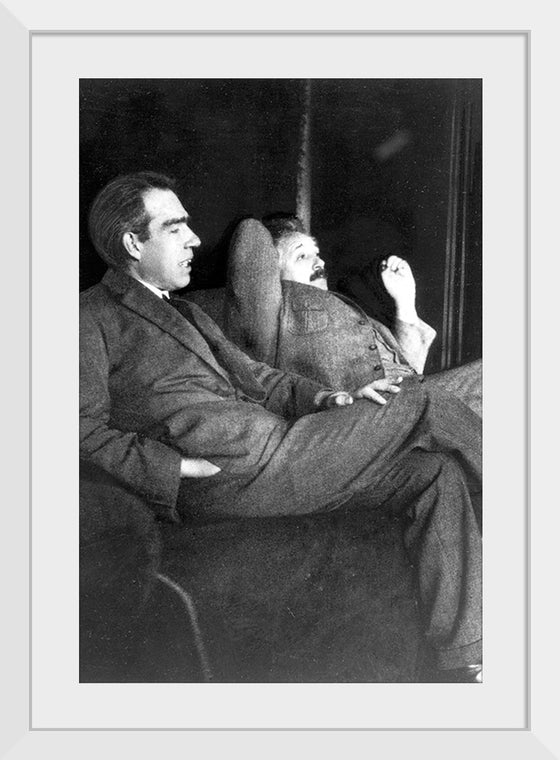 "Albert Einstein and Niels Bohr"