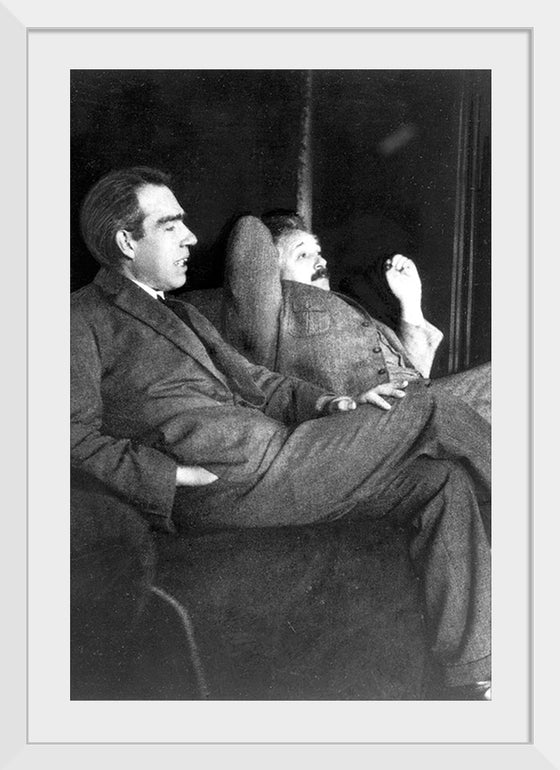 "Albert Einstein and Niels Bohr"