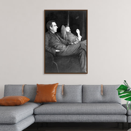 "Albert Einstein and Niels Bohr"