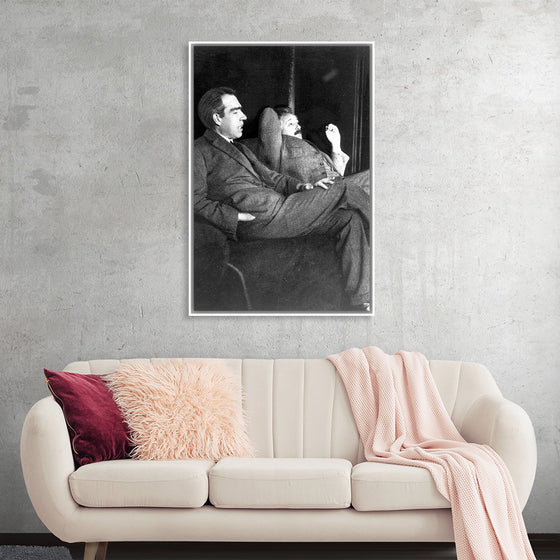 "Albert Einstein and Niels Bohr"