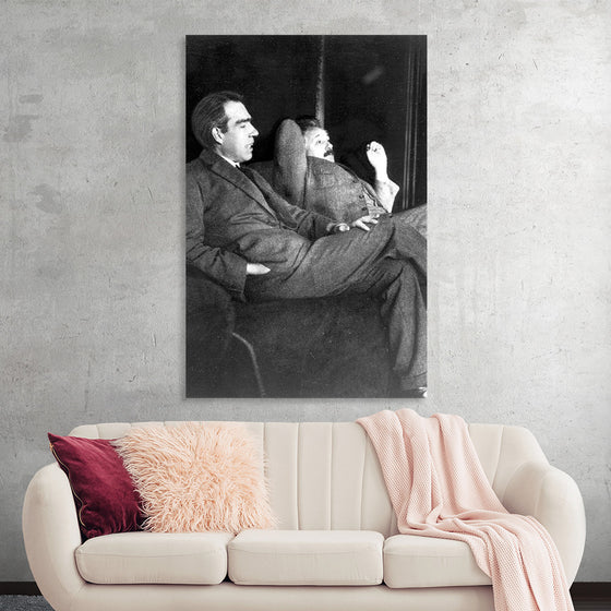 "Albert Einstein and Niels Bohr"