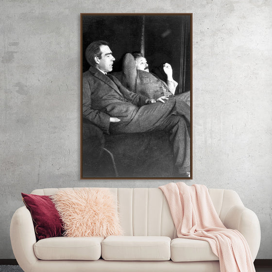 "Albert Einstein and Niels Bohr"