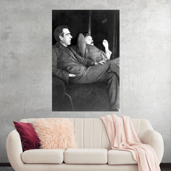 "Albert Einstein and Niels Bohr"