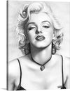 Immerse yourself in the enigmatic allure of this exquisite artwork, now available as a limited edition print. Every stroke and detail, meticulously crafted, captures the essence of Marilyn Monroe adorned with a captivating necklace. Marilyn Monroe invites viewers into a world of intrigue and beauty. 