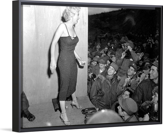 "Marilyn Monroe With the Servicemen"