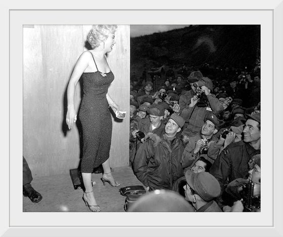 "Marilyn Monroe With the Servicemen"