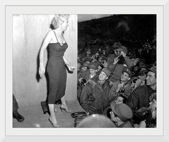 "Marilyn Monroe With the Servicemen"