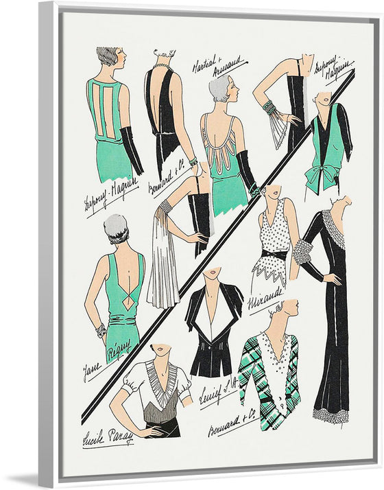 "Sketches taken in Couture (1931)", Dupouy-Magnin, Jane Regny, Bernard & Cie and Mirande