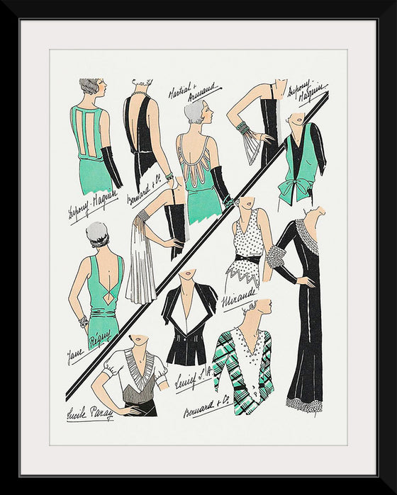 "Sketches taken in Couture (1931)", Dupouy-Magnin, Jane Regny, Bernard & Cie and Mirande