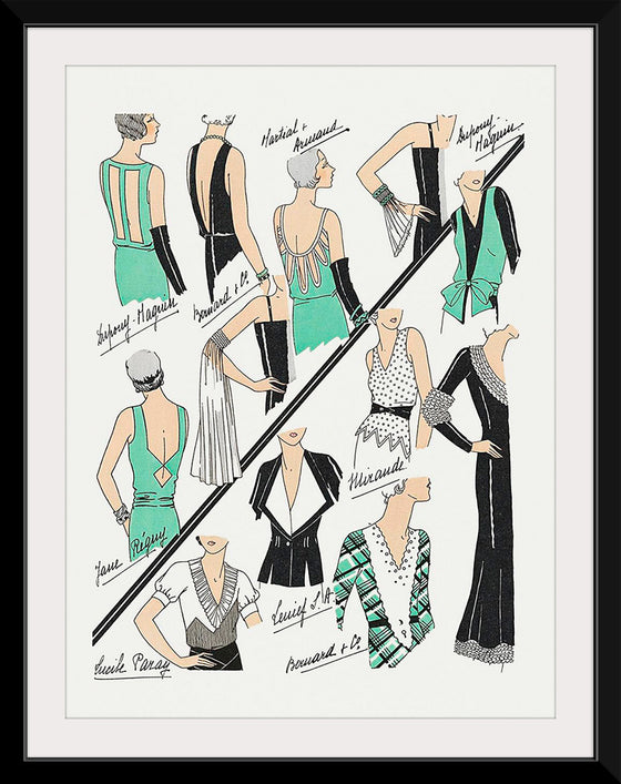 "Sketches taken in Couture (1931)", Dupouy-Magnin, Jane Regny, Bernard & Cie and Mirande