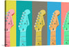 “Colorful Guitars” is a vibrant and playful artwork that would make a great addition to any music lover’s collection. The piece features four guitars in different colors, each with their own unique personality.