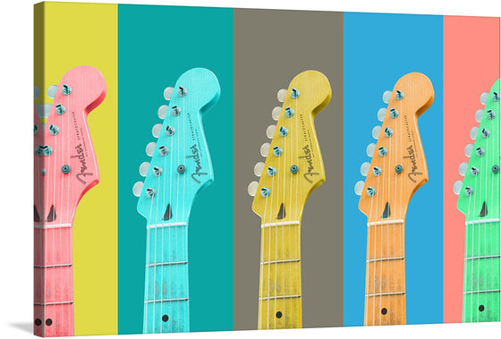 “Colorful Guitars” is a vibrant and playful artwork that would make a great addition to any music lover’s collection. The piece features four guitars in different colors, each with their own unique personality.