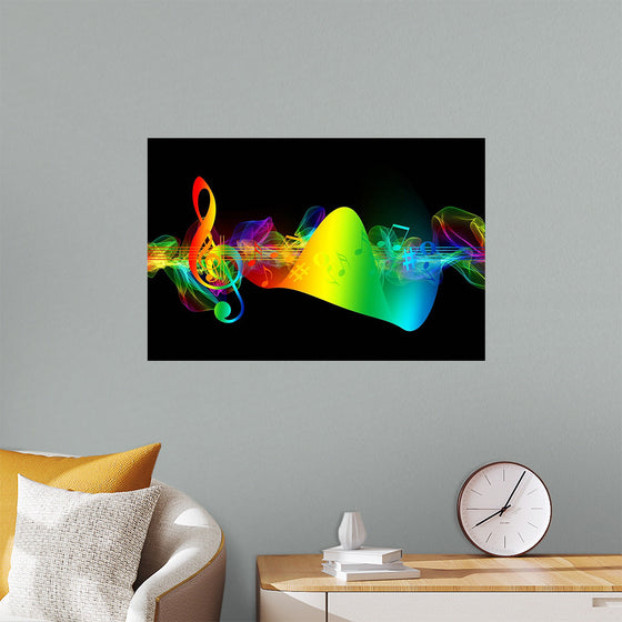 "Colorful Music Notes"