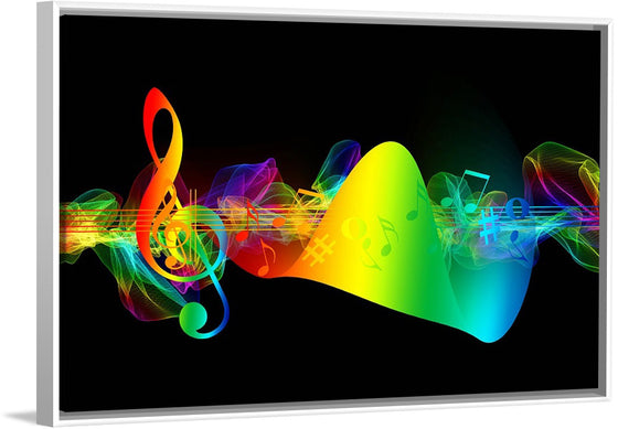 "Colorful Music Notes"