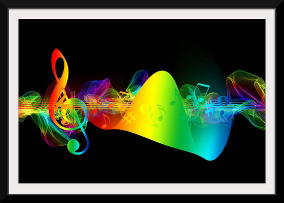 "Colorful Music Notes"