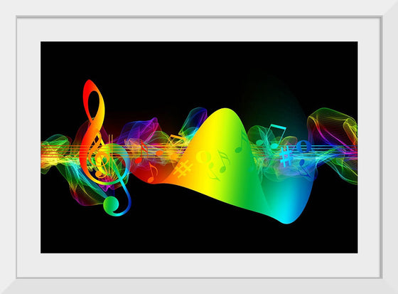 "Colorful Music Notes"