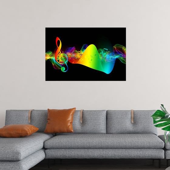 "Colorful Music Notes"