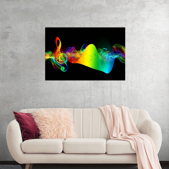 "Colorful Music Notes"