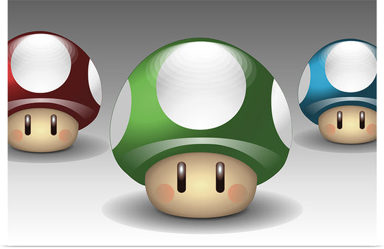 "Nintendo mushrooms"