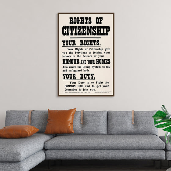 "Rights of Citizenship", David Allen & Sons