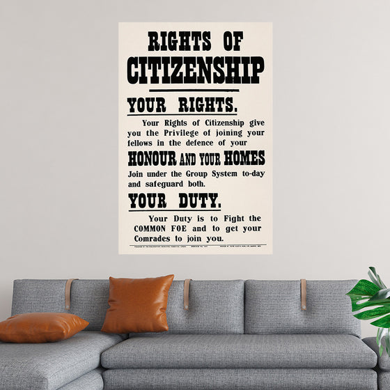 "Rights of Citizenship", David Allen & Sons